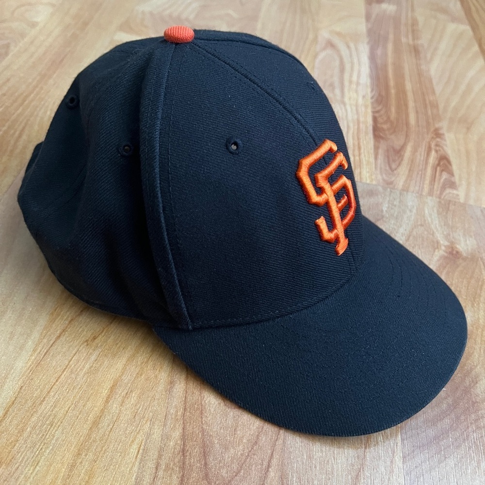EUC 47 Brand SF Giants Black Cap with Orange Logo OS Adjustable Velcro back - Picture 10 of 10